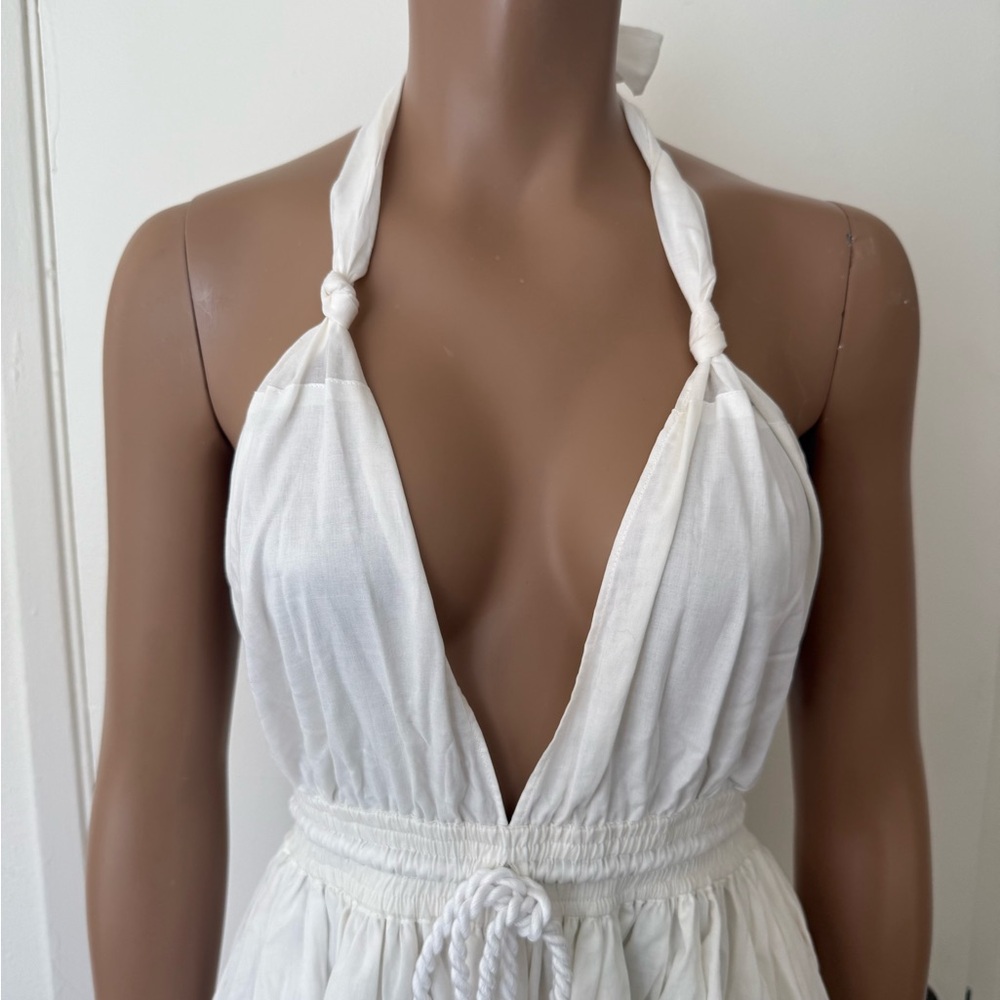 NWT Lapis Ivory Maxi Dress with Rope Detail - Picture 2 of 8